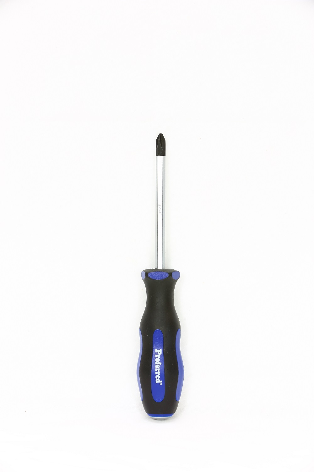 PROFERRED GO-THRU SCREWDRIVER PHILLIPS NO.2X4'' BLUE HANDLE 